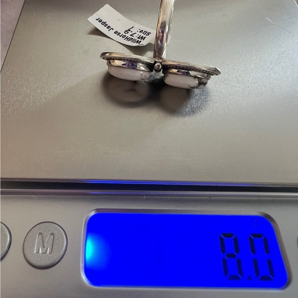 ❤️ Wild Horse Jasper Turquoise Ring Sz 7 Southwest Artisan 8 Gms Rope Design - Picture 9 of 11